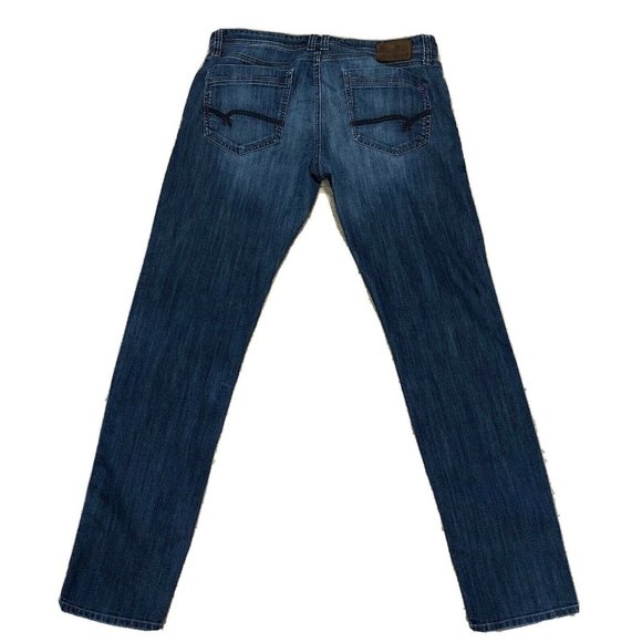 Mavi Mens Jeans Jake Slim Leg Stretch Blue Jeans - Picture 4 of 8